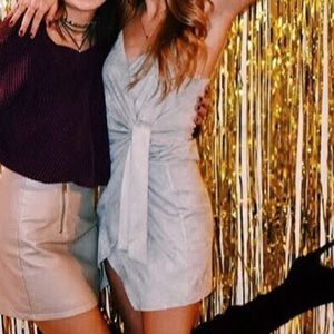 Light blue Missguided Wrap Dress